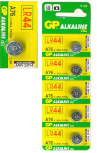 图片 GP BUTTON CELL-ALKALINE A76 LR44