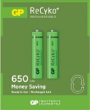 图片 GP RECHARGEABLE BATTERY ONLY 650MAH AAAX2