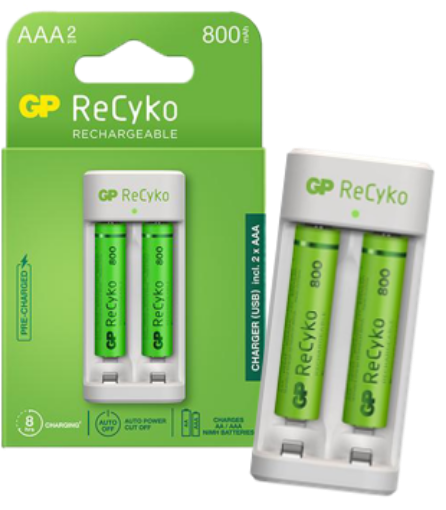 Picture of GP RECYKO POWERBANK E211+ 800MAH AAAX2