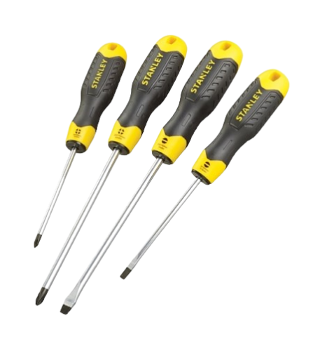 图片 STANLEY CUSHION GRIP SCREW DRIVER SET 4PC 66-671