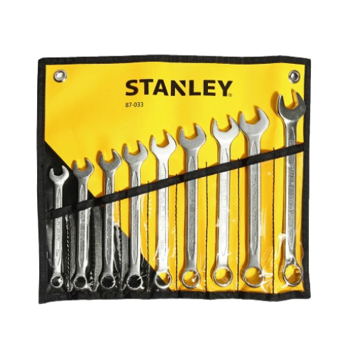 Picture of STANLEY COMBINATION WRENCH SET (MM) 9PC 87-033