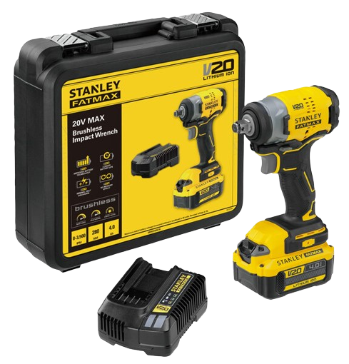 Picture of STANLEY 20V (4.0AH) BL IMPACT WRENCH SBW910M1K-B1