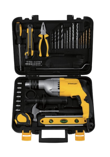 Picture of STANLEY 720W-13MM PERCUSSION DRILL+ HAND TOOL SET STDH7213V