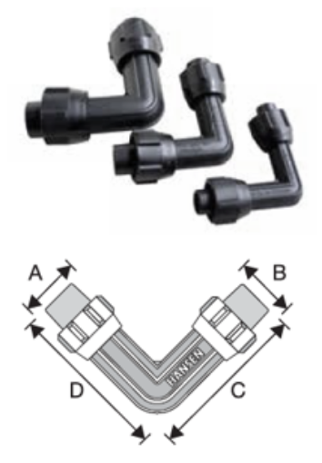 图片 HANSEN POLY ELBOW 32MM