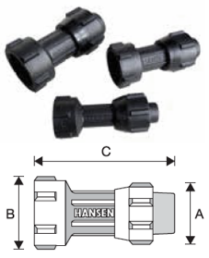 图片 HANSEN POLY FEMALE THREAD ADAPTOR 25MMX3/4IN