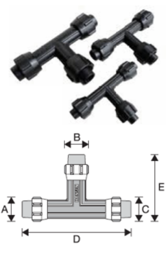 Picture of HANSEN POLY TEE 50MM 50MM