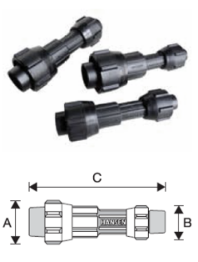 Picture of HANSEN POLY REDUCING COUPLING 32X20MM