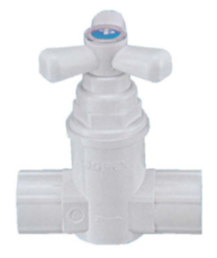 图片 JOPEX PVC STOPCOCK TRI-HANDLE 3/4IN 2SC03W