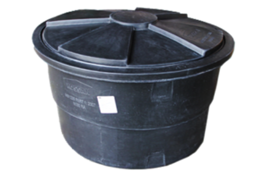 图片 KOSSAN ROUND PE TANK C/W COVER 100/150GAL 45X33IN N100RA