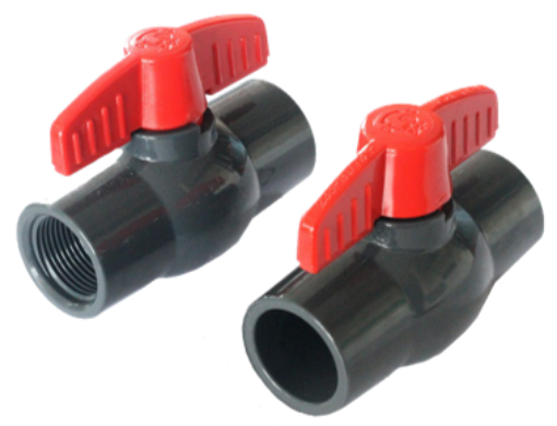 Picture of LD PVC COMPACT BALL VALVE SOCKETED END (SE) 1-1/2IN