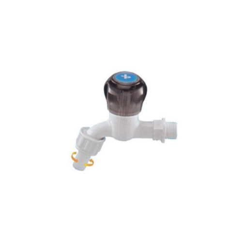 图片 JOPEX HOSE BIBCOCK WITH CONNECTOR ROUND-HANDLE 1/2IN BCHC05CW