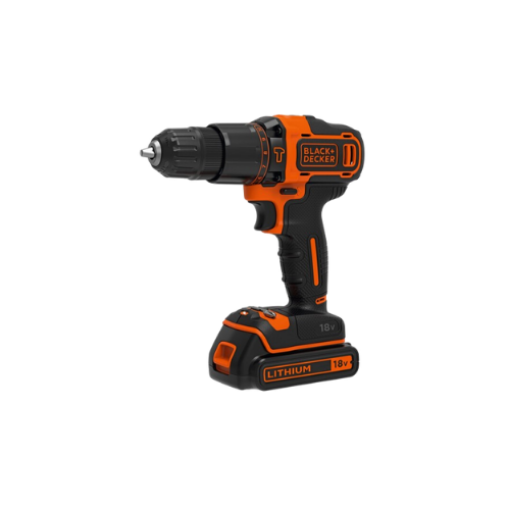 Picture of BLACK & DECKER 18V HAMMER DRILL C/W 1 BATTERY BDCHD18K