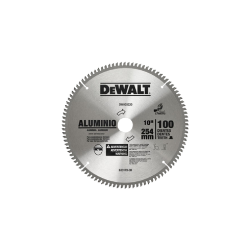 Picture of DEWALT CIRCULAR SAW BLADE FOR (ALUM) 255MMX100T DWA03220