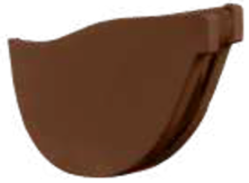 Picture of MIDDY END CAP (RIGHT & LEFT)FOR GUTTER (G380-BROWN)
