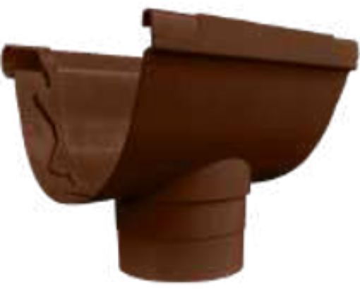 图片 MIDDY OUTLET FIN FOR GUTTER (G380-BROWN) 4IN