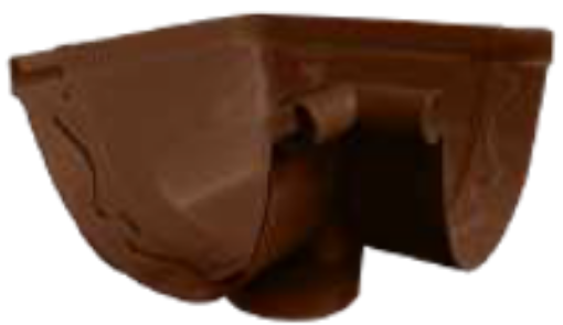 Picture of MIDDY CORNER OUT WITH OUTLET (G380-BROWN) 4IN