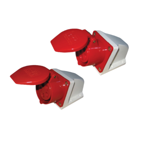Picture of NIETZ RED WALL SOCKET 125 5PIN 32A 415V