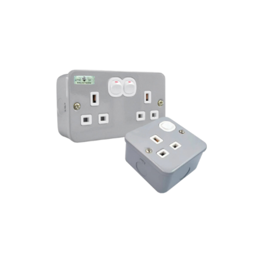 Picture of NIETZ 13A BS SINGLE METAL SWITCH SOCKET