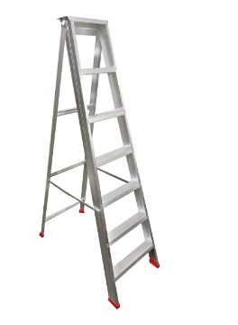 图片 NIETZ ALUMINIUM LADDER SINGLE SIDED MEDIUM DUTY 12 STEPS