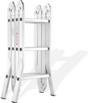图片 NIETZ ALUMINIUM LADDER JSM MULTI PURPOSE(CURVE LEG) 4+4FT JSM-2B