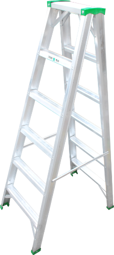 Picture of NIETZ ALUMINIUM LADDER DOUBLE SIDED DS 7 STEPS DS07