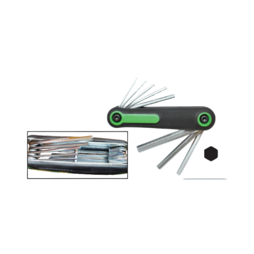 图片 NIETZ ANTI SLIP FOLD HEX WRENCH SET 8PCS MM