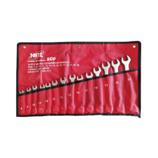 图片 NIETZ ECO DIN COMBINATION WRENCH SET 14# 8-24 GERMAN
