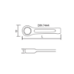 Picture of NIETZ RING HAMMER WRENCH 55MM