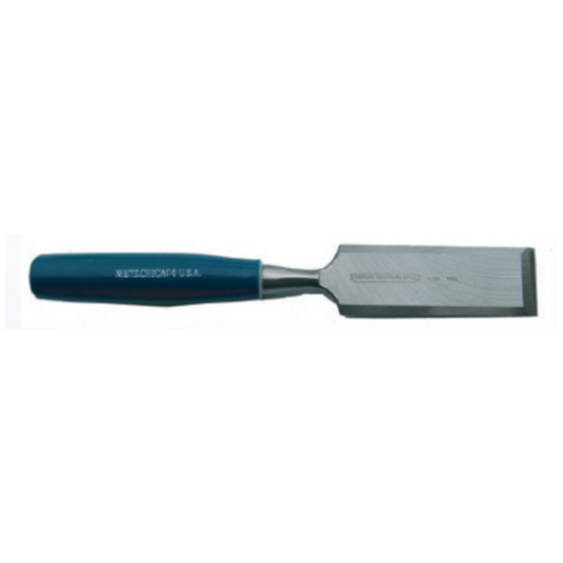图片 NIETZ WOOD CHISEL WITH BLUE HANDLE 1IN