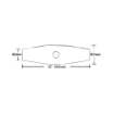 图片 NIETZ STEEL TRIMMER GRASS BLADE ST-12 BLACK 300X90X1.6MM