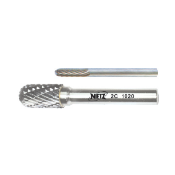 图片 NIETZ CARBIDE BURRS CYLINDER BALL NOSE-DOUBLE CUT 10X20X6X68MM
