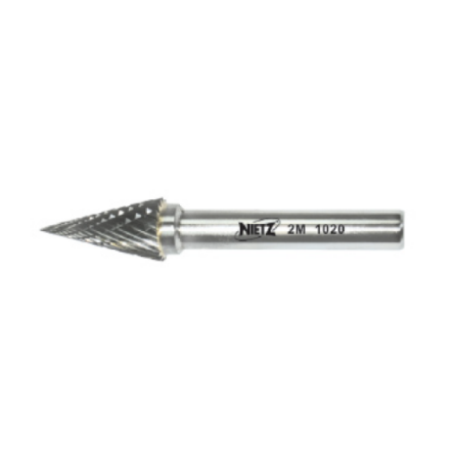 Picture of NIETZ CARBIDE BURRS CONICAL DOUBLE CUT 10X20X6X65MM