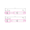 图片 NIETZ JIS METRIC M2 HIGH SPEED STEEL SPIRAL FLUTED MACHINE/HAND TAP M3.0 X 0.50