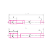 Picture of NIETZ JIS METRIC M2 HIGH SPEED STEEL POINTED FLUTED MACHINE/HAND TAP M6.0 X 1.0