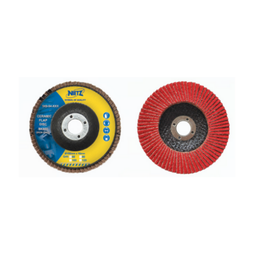 图片 NIETZ CERAMIC FLAP DISC SK850 (IRON FREE) 4IN 60#