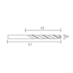 图片 NIETZ HIGH SPEED STEEL TIN COATED M2 JOBBER DRILL 135D 1.8MM