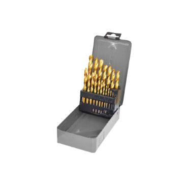 图片 NIETZ HIGH SPEED STEEL TIN COATED M2 JOBBER DRILL 135D SET 25PCS