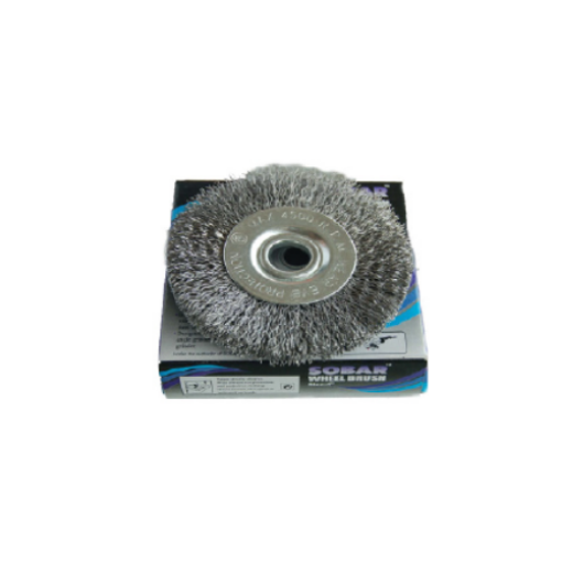 Picture of NIETZ SOBAR CARBON STEEL WHEEL BRUSH 4INX20MM