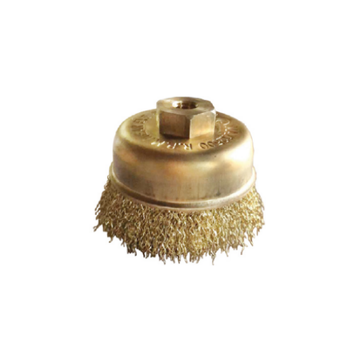 图片 NIETZ 100% PURE BRASS NON SPARK CUP BRUSH 3IN M10X1.5