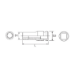 图片 (TS) NIETZ 3/4IN DRIVE CHORME SOCKET (12PT) 29MM