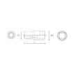 图片 NIETZ 1/2IN DR IMPACT SOCKET (6PT) 26MM