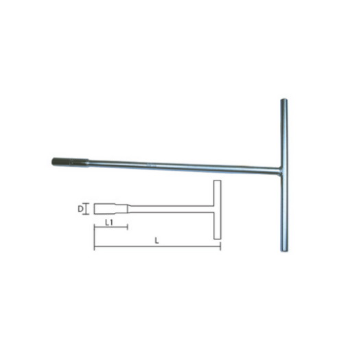 图片 NIETZ T-HANDLE DEEP SOCKET WRENCH (6 PT) 10MM