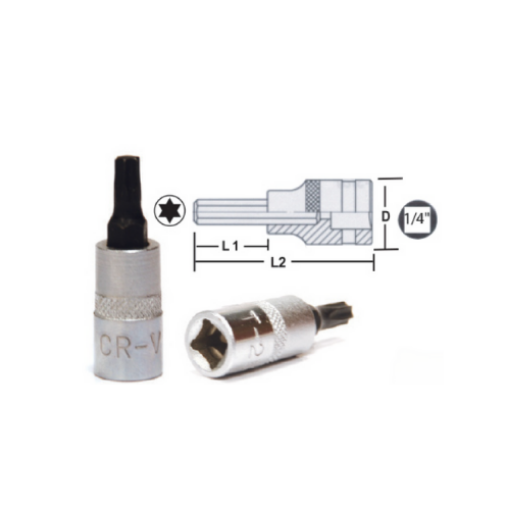 图片 NIETZ 1/4IN DRIVE TORX BIT SOCKET T30