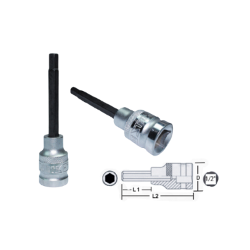 图片 NIETZ 1/2IN DRIVE LONG ALLEN BOX SOCKET 10MM