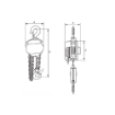 Picture of NIETZ CHAIN HOIST CBII 1.0T X 3M