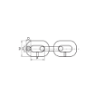 图片 NIETZ ALLOY LOAD CHAIN G80 BLACK 8.0MMX24.0MMX28MM