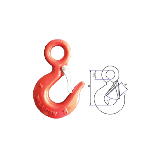 Picture of NIETZ ALLOY STEEL EYE HOOK WITH LATCH 320A 2.0T