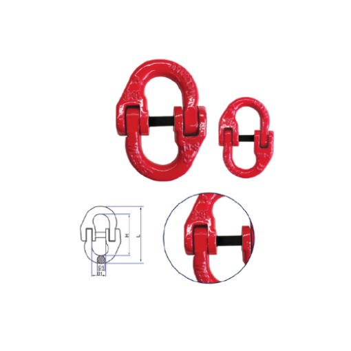Picture of NIETZ GRADE 80 CONNECTING LINK EUROPEAN TYPE (YELLOW) 16MM