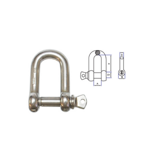 图片 NIETZ STAINLESS STEEL DIN TYPE DEE SHACKLE 304 10MM