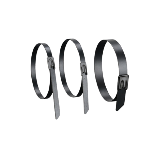 图片 NIETZ FULLY COATED S304 BALL LOCK CABLE TIE 4INX4.6MM
